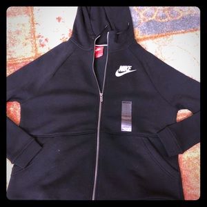 New! Nike large zip up ! Black
